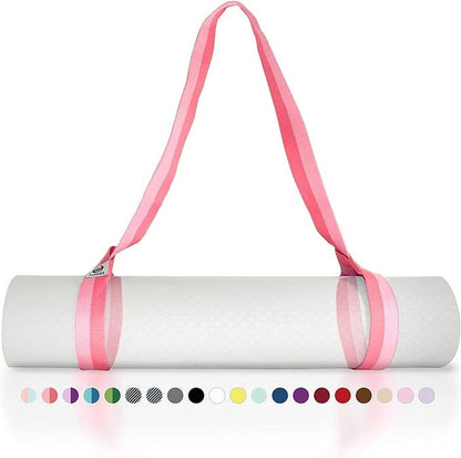 Yoga Mat Holder (Mat Not Incl.), Adjustable Yoga Mat Carrier, Pink